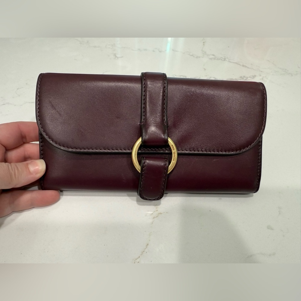 Michael Kors Quincy Plum Long Wallet